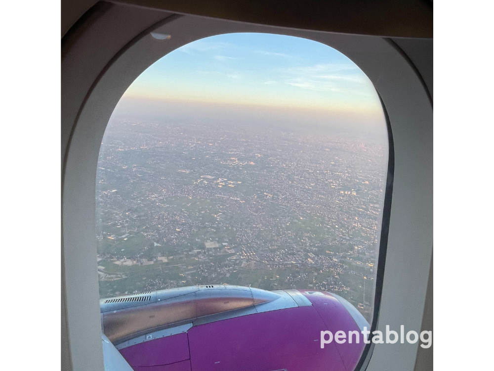 飛行機からの名古屋