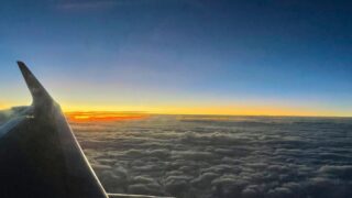 大阪　札幌 飛行機　景色